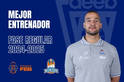 La AEEB nombra a Bruno Savignani Mejor Entrenador de la fase regular 2024-25 de Primera FEB