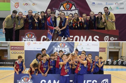 El Barça domina en Andalucía: doblete de oro en los Campeonatos de España Mini