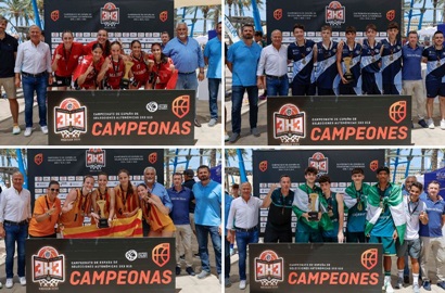 Cuatro títulos, cuatro campeones: Éxito total del Campeonato de España SSAA U13 y U15 3×3 en Melilla