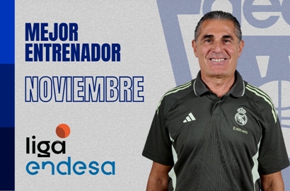 Sergio Scariolo Mejor Entrenador del Mes de Noviembre-Trofeo AEEB de la Liga Endesa