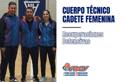 Recuperaciones Defensivas por CUERPO TÉCNICO CADETE FEMENINA (FBCV)
